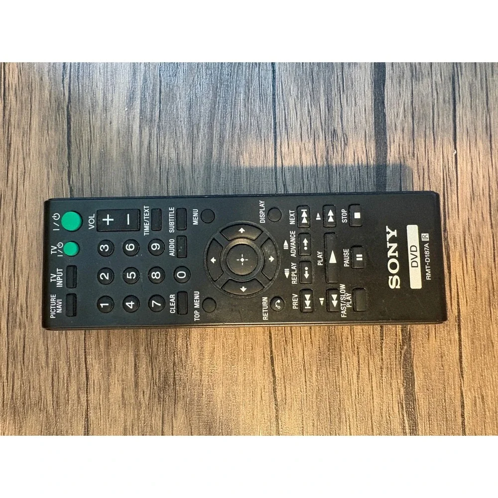 Sony RMT-D187A DVD Player Remote Control Black Replacement Controller